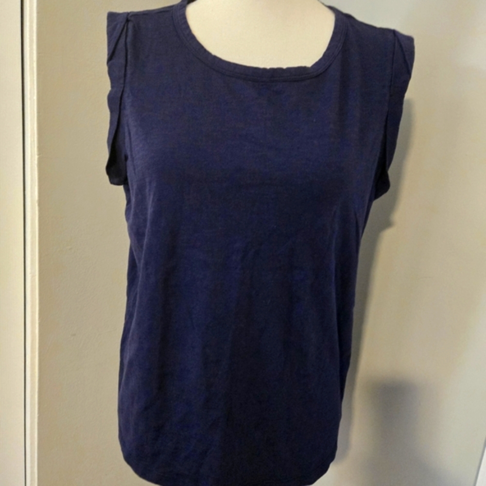 Candace Cameron Bure Women's Dark Blue Sleeveless Top